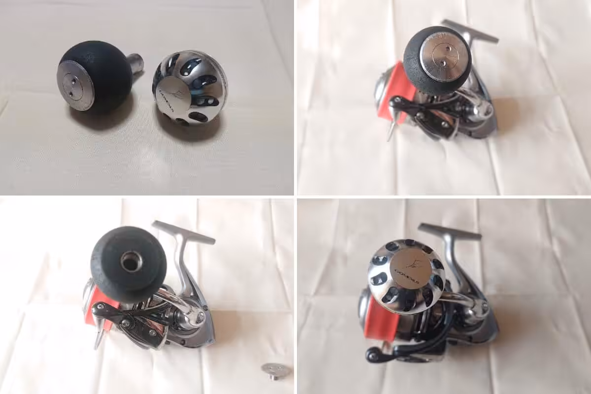 ゴメクサスのハンドルノブの取り付け方法