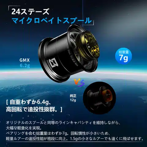 24ステーズ 短軸マイクロベイトスプール 軽快にキャスト、小物を制す! 2 20240808 141022 8a55d15a 83f8 4560 b303