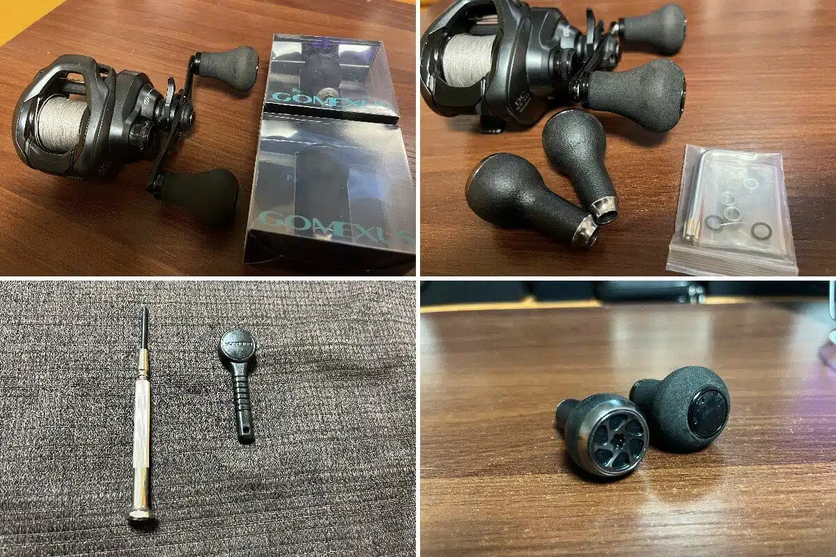 ゴメクサスカスタムノブ取り付け手順図