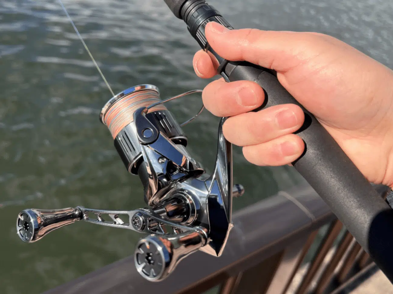 22ステラ4000XGにダブルハンドルでシーバスフィッシングはありか?なしか? 3 ゴメクサスカスタマイズステラ用ハンドル実釣図