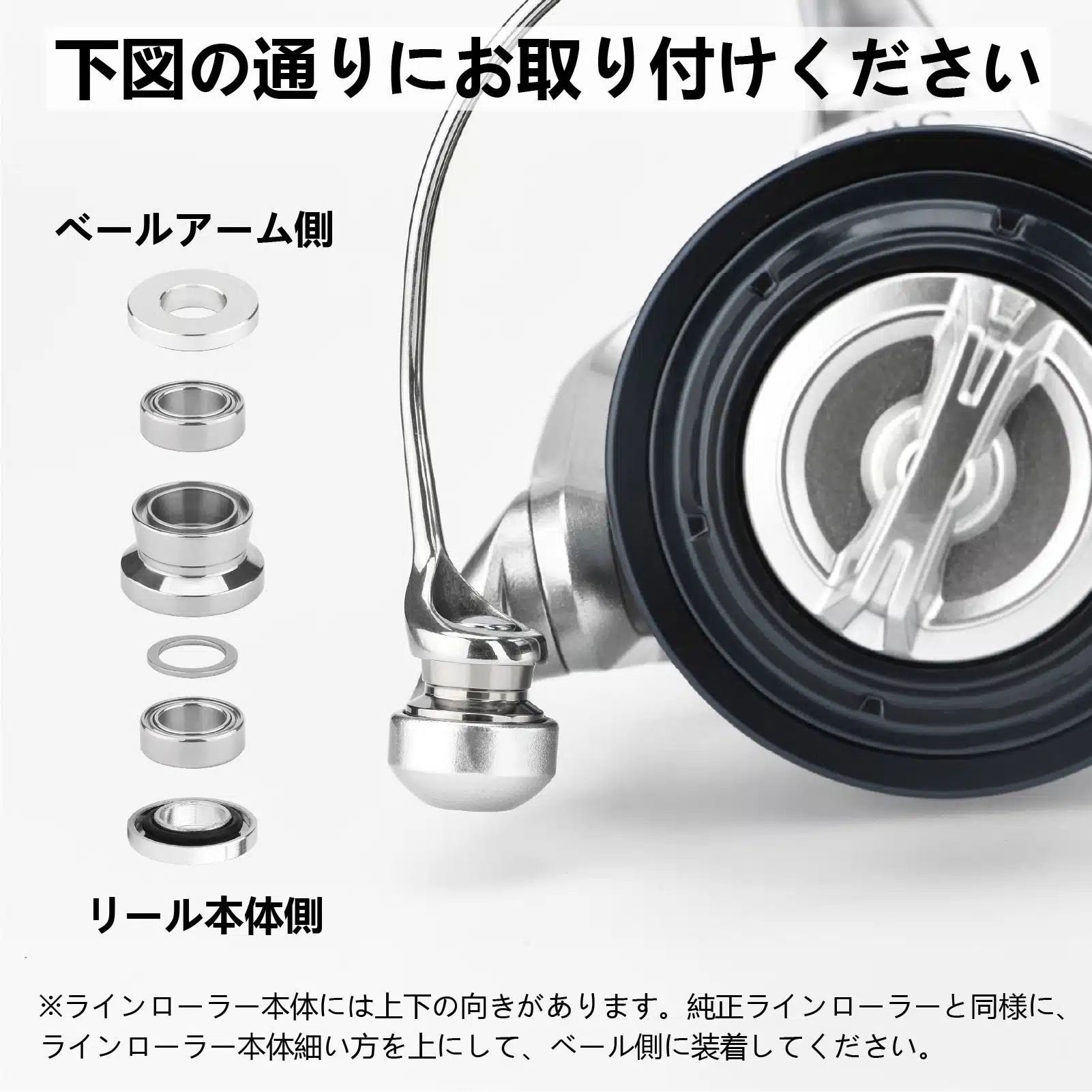 D112/D114 ラインローラー 本体チタン製 SWリールに対応 4 3.D114TTN