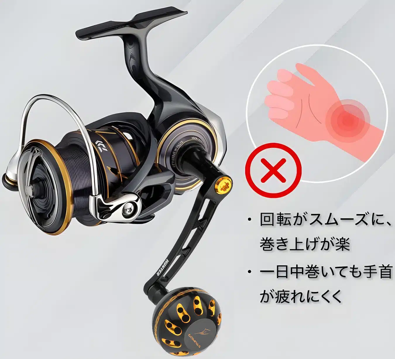 CJ-A38 超々ジュラルミン製ハンドル 63mm 70mm 2024新仕様 2 5.LYD70A38BKGD