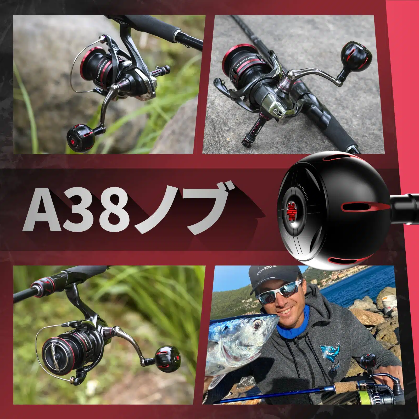 Aknob二代目 ハンドルノブ TypeA/TypeS アルミ製 38mm 2025