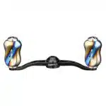 CH-T22　アルミ製ハンドル　チタン製ノブ　90ｍｍ - 画像 (3)