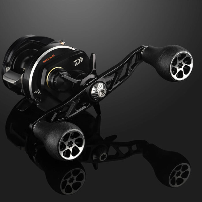 CH-P30　超々ジュラルミン製ハンドル　TPE製ノブ　120mm - 画像 (2)
