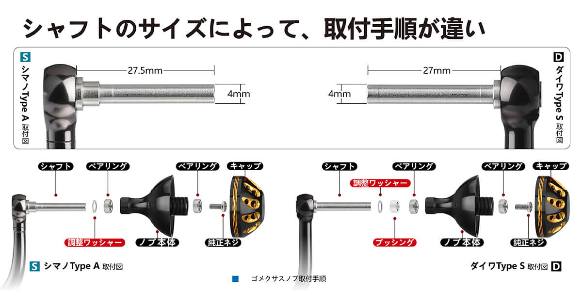 ゴメクサス　ハンドルノブ Aknob