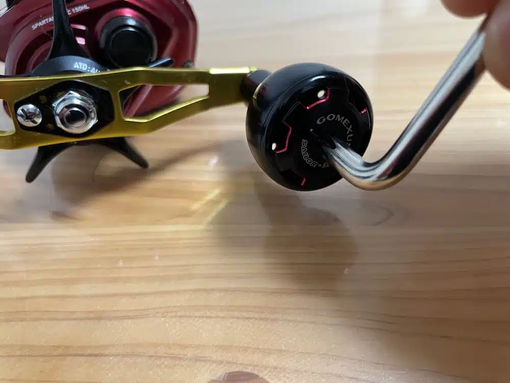 18スパルタンMX ICにゴメクサスのノブを取り付けてみた!インプレを紹介! 11 18スパルタンMX ICにAS30ノブを装着完了