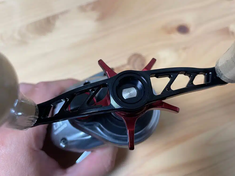 21スコーピオンMDにゴメクサスのダブルハンドルを取り付けてみた! 9 21スコーピオン MDにBDH-CA27を取付