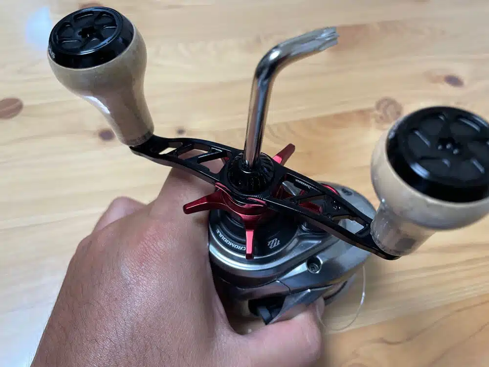 21スコーピオンMDにゴメクサスのダブルハンドルを取り付けてみた! 10 21スコーピオン MDにBDH-CA27を装着