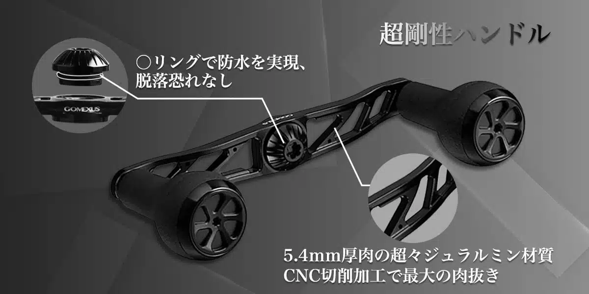 ゴメクサス ダブルハンドル　ベイト