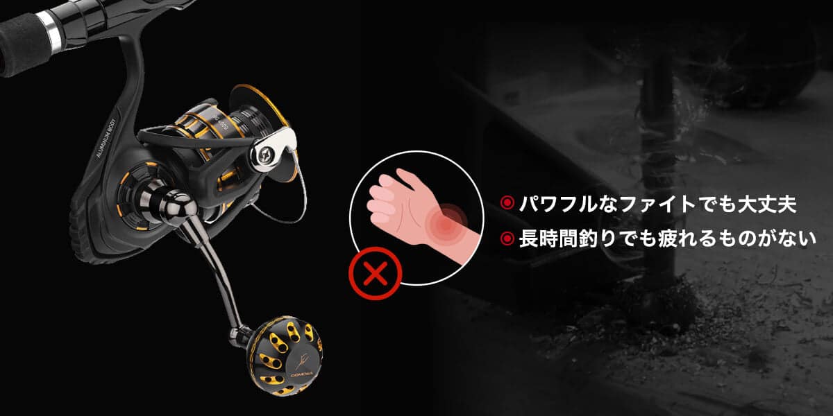 ダイワBG　ハンドル” width=