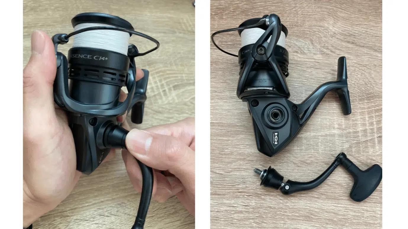 ゴメクサス　カスタムパーツ　シングルハンドル＆リールスタンド