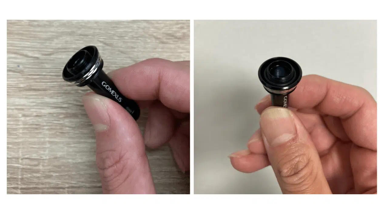 ゴメクサス　カスタムパーツ　シングルハンドル＆リールスタンド