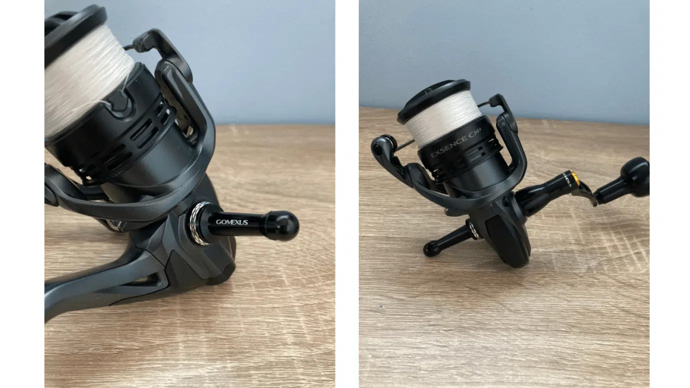 ゴメクサス　カスタムパーツ　シングルハンドル＆リールスタンド