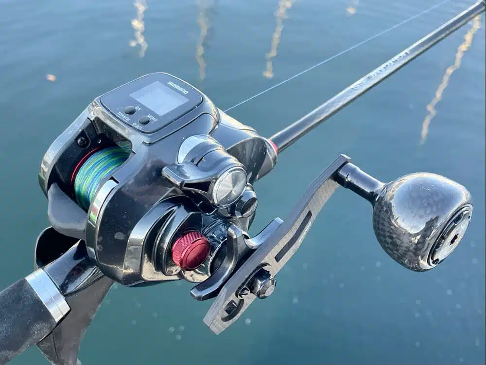 シマノのプレイズ600にカーボンハンドルを取り付けてみた!使用感はいかに? 2 19プレイズ600にLC-FA38を装着した様子