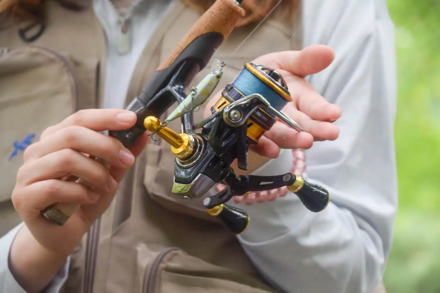 18レガリスにダブルハンドル&リールスタンドを取り付けてみた! 7 ゴメクサス 共回り式リール カスタム