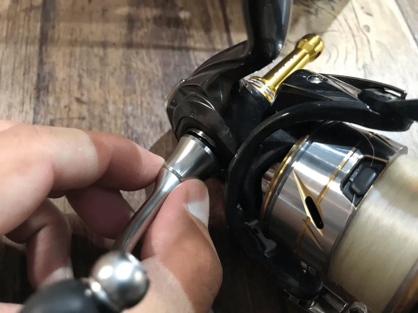 20ルビアスのハンドルを取り外す