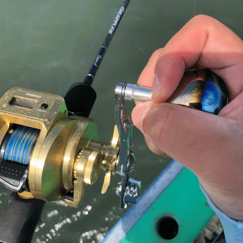 カスタムハンドル取り付けの握り図