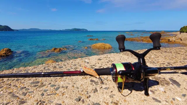 撮影に!船の移動中に!傷付き防止のリールスタンドが便利 2 ゴメクサス リールスタンド