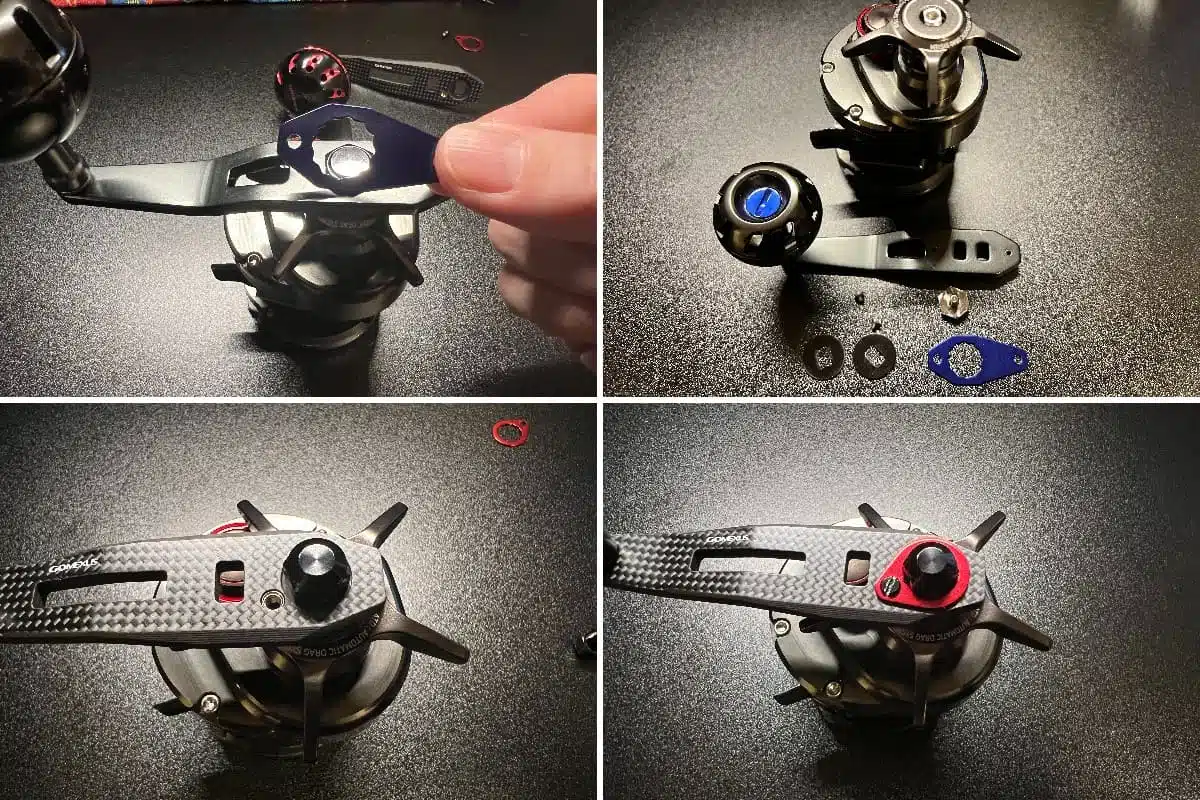 ソルティガ BJ 200SHのハンドルカスタム!コスパ最強シングルハンドル 3 ゴメクサスシングルハンドルLC-Aの取り付け手順図