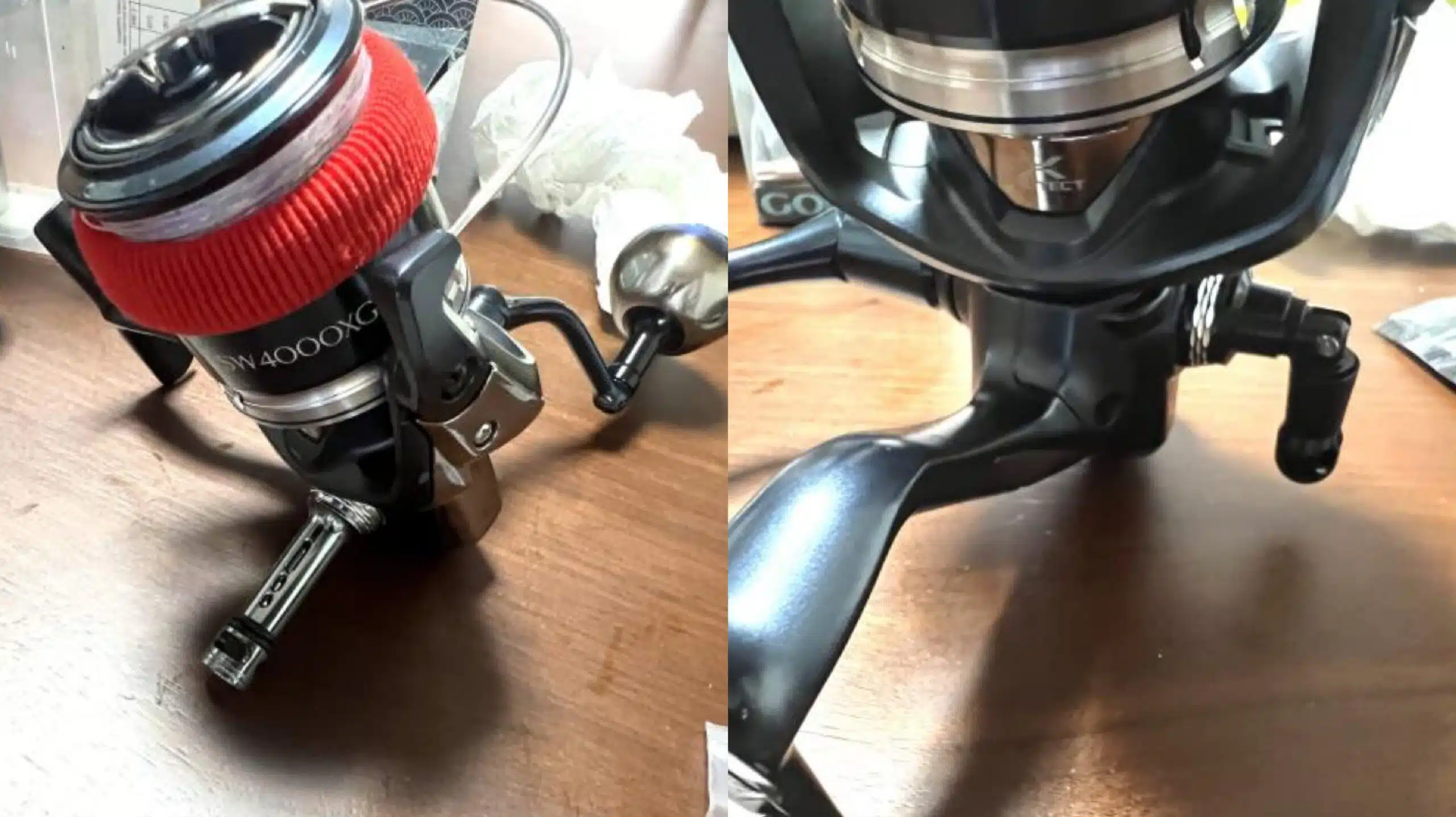 20ストラディックSWにリールスタンドの装着図