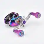 CH-A27-SP　紫外線で色が変わる　超々ジュラルミン製ハンドル　TPE製ノブ　120mm　船釣り パワーゲーム釣り - 画像 (2)