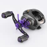 CH-T22　アルミ製ベイトリールハンドル　チタン製ノブ　90ｍｍ　バス・シーバス汎用 - 画像 (17)