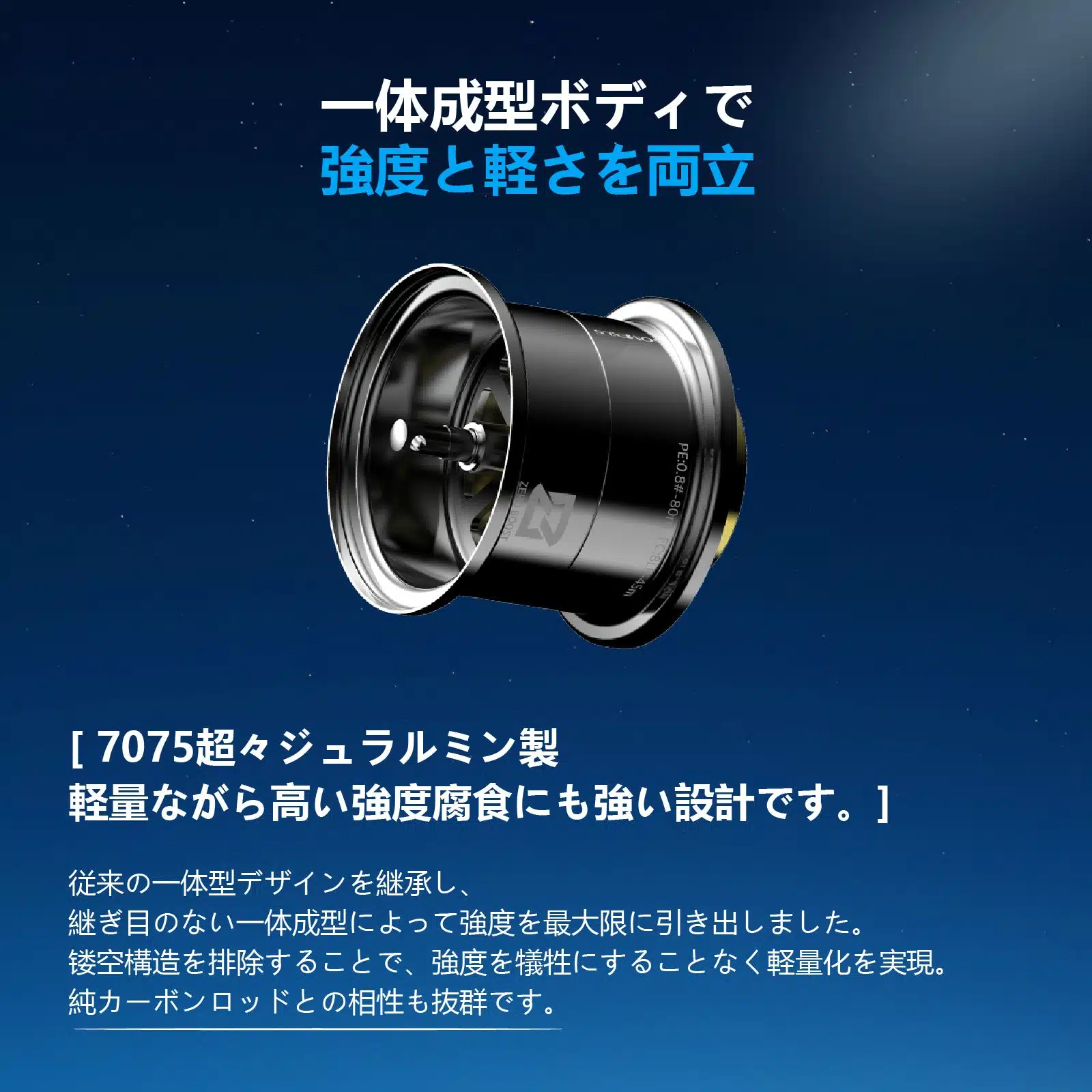 OZ100 超々ジュラルミン製スプール 24スティーズSV TW専用 可変ブレーキプレート 8LB 45m 1PE 100m 3 24STEEZ 05