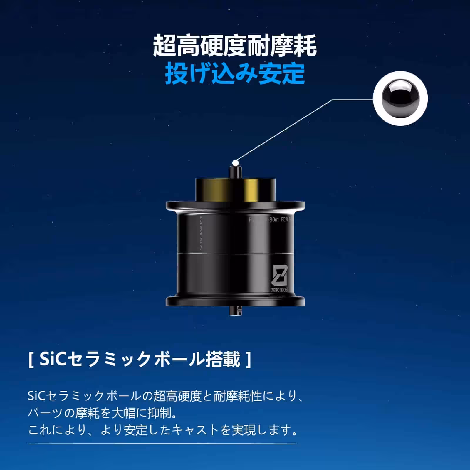 超高硬度のセラミックボール