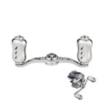 CH-T22　アルミ製ベイトリールハンドル　チタン製ノブ　90ｍｍ　バス・シーバス汎用 - 画像 (9)