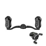 CH-T22　アルミ製ベイトリールハンドル　チタン製ノブ　90ｍｍ　バス・シーバス汎用 - 画像 (6)