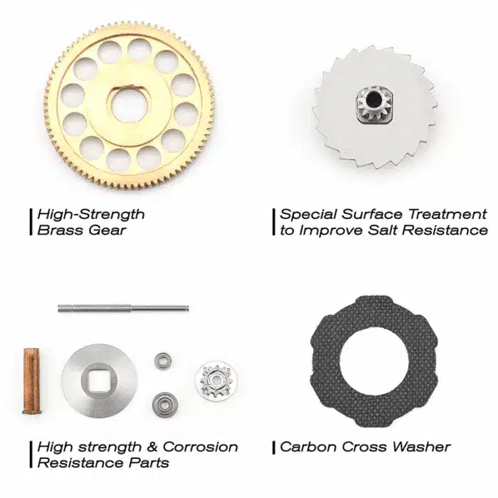 ゴメクサス LS20 ベイトリール スロージギング/オフショア/船/石鯛用 右利き/左利き用 3 GomexusJiggingReelLS20brassgear