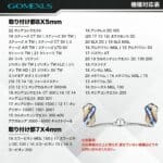 TH90 ベイトリール対応 チタン製ダブルハンドル タトゥーラ スティーズ アルファス  80mm  90mm ハンドルノブ付き - 画像 (13)