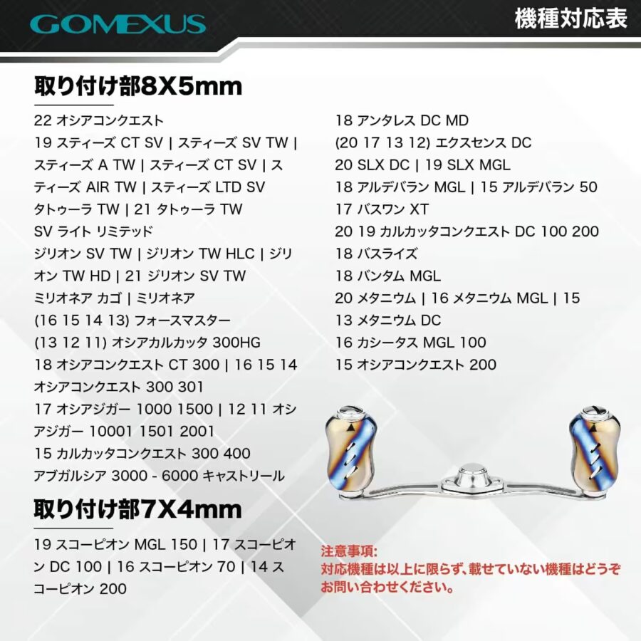 TH90 チタン製ダブルハンドル 80mm/90mm
