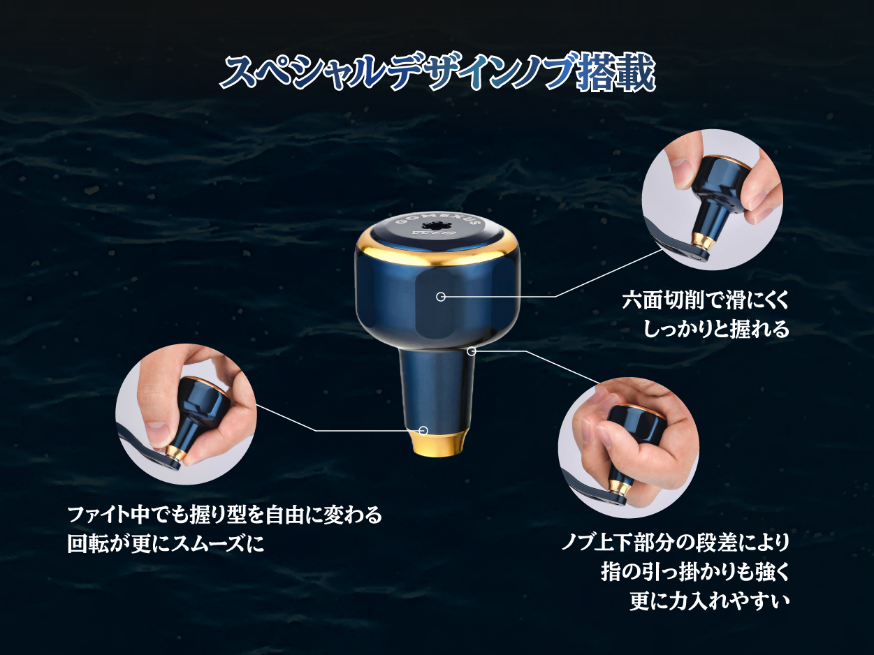 32mm六面切削パワーノブ 人体工学デザイン | スマホ版