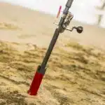 サーフスタンド　サーフ釣り　自撮り