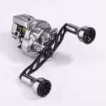 CH-SU30L 120mm  超々ジュラルミン製ベイトリールハンドル ロングパワーノブ付き  オフショア ライトジギング タイラバ - 画像 (4)