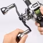 CH-SU30L 120mm  超々ジュラルミン製ベイトリールハンドル ロングパワーノブ付き  オフショア ライトジギング タイラバ - 画像 (3)