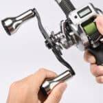 CH-SU30L 120mm  超々ジュラルミン製ベイトリールハンドル ロングパワーノブ付き  オフショア ライトジギング タイラバ - 画像 (3)