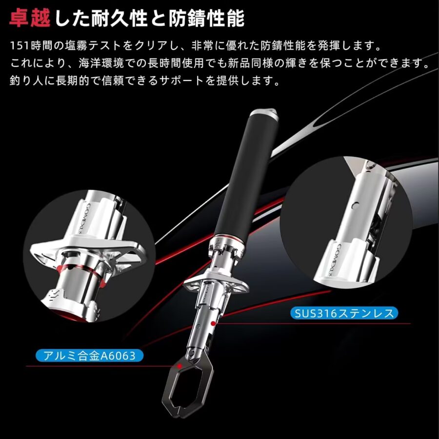 QC30 アルミ製フィッシュグリップ 大型魚専用