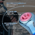 ゴメクサス スピニングリールシングルハンドル 57mm ロングノブ