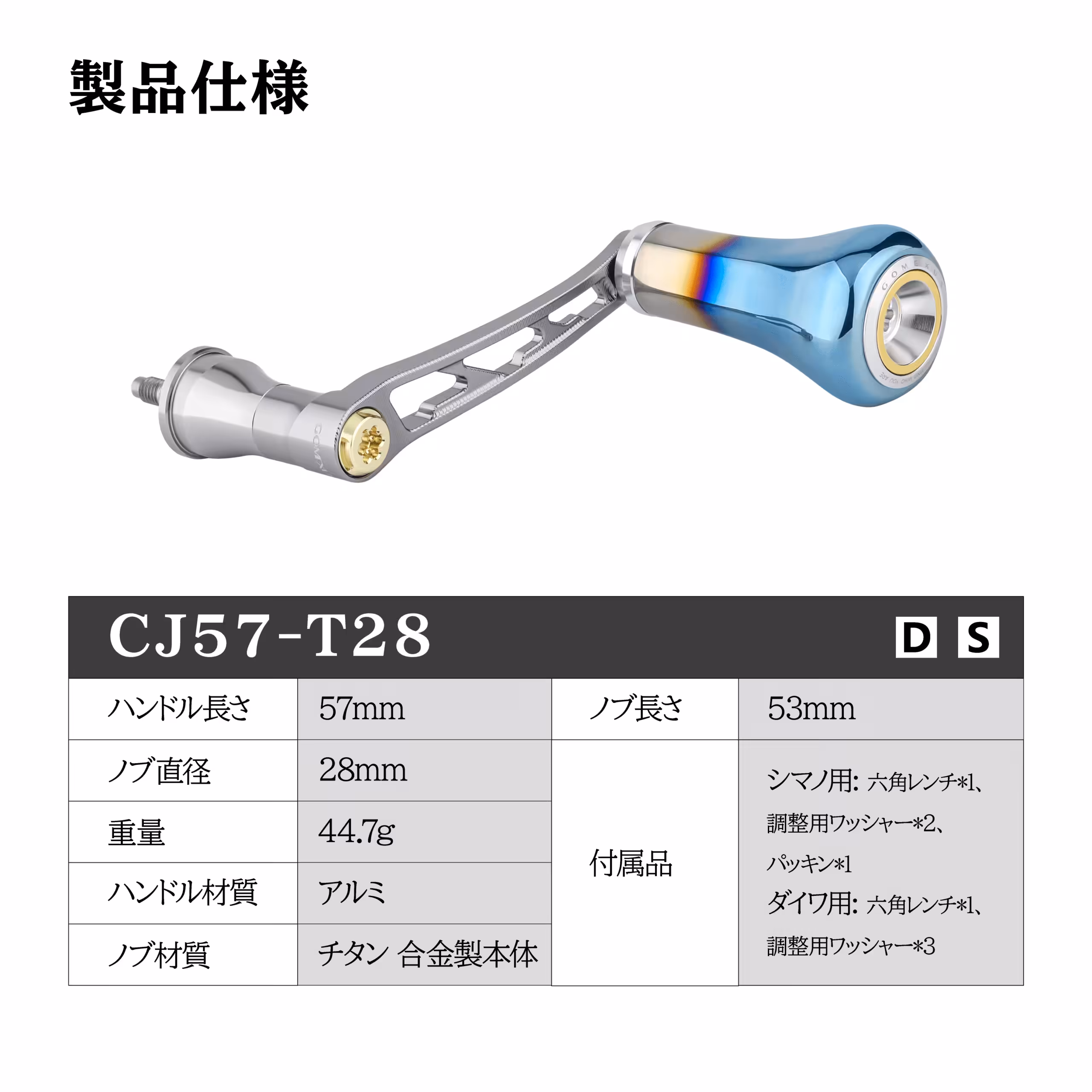 ゴメクサス ジングルハンドル スピニングリール 規格 サーフフィッシング