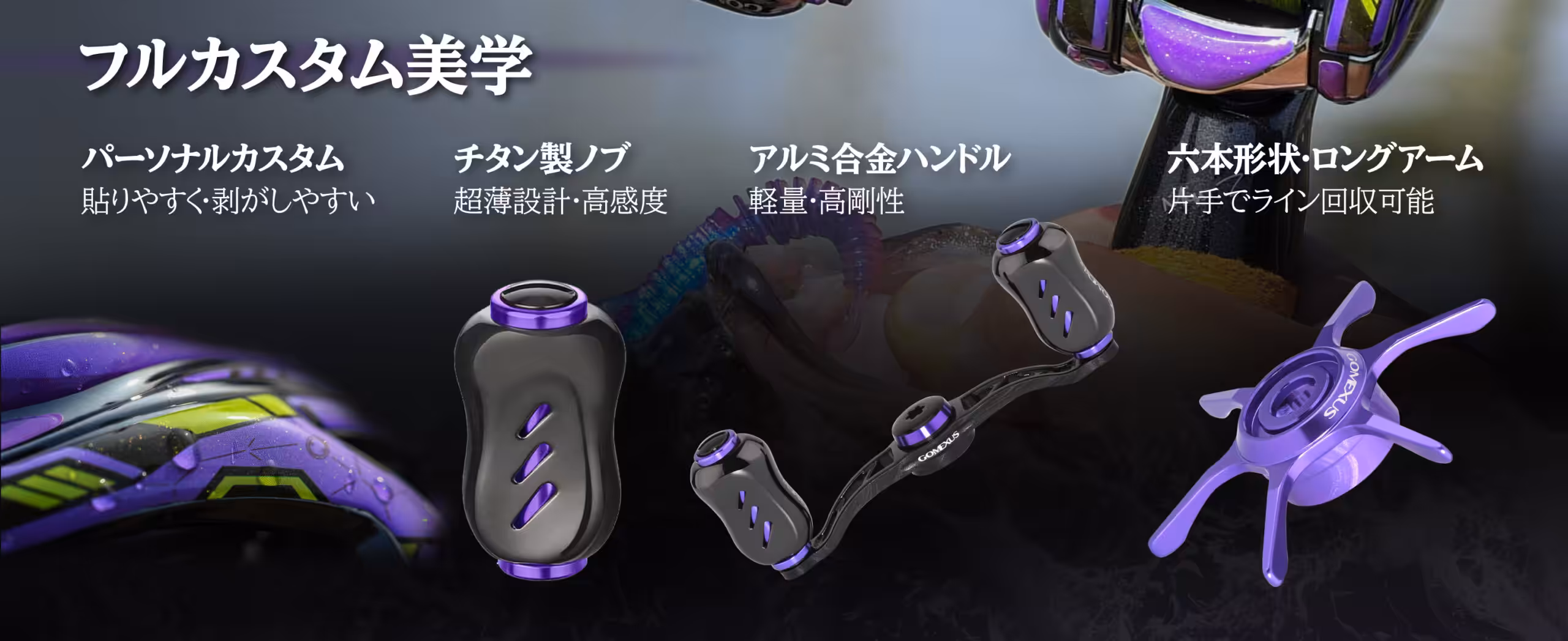 リール プロテクションフィルム と調和するゴメクサス製カスタムパーツの美学